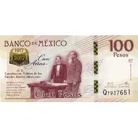 100 Pesos 1917 Constitution