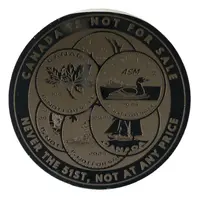Medal - Canada Pride Canada Is Not For Sale, Cent