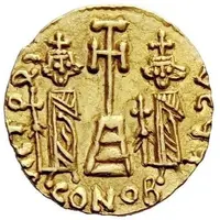 Solidus in the name of Constantine IV