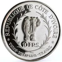 10 Francs CFA Félix Houphouët-Boigny
