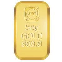 Bar - Gold 50 Grams - Australian Bullion Company Cast