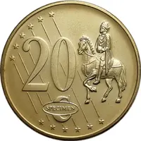 20 Euro Cents Specimen