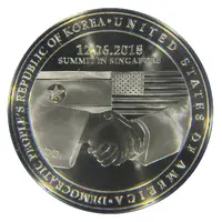 [1st Issue] United States - North Korea Summit 2018 Nickel-plated Zinc Proof-Like Medallion