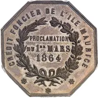 Medal - Jeton du Crédit foncier de l'île Maurice
