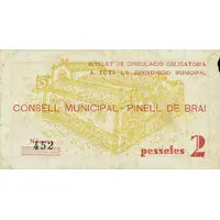 2 Pesetas Pinell de Brai