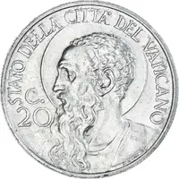 20 Centesimi - Pivs XI Jubilee