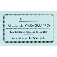 0.25 Pesetas Casasimarro