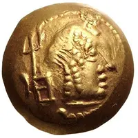 Large Gold Unit c. 1/8 Aureus) - 'Amdān Bayān Yahaqbiḍ (Raydan