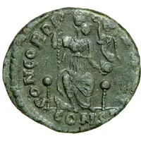 Follis - Honorius CONCORDIA AVGG, Constantinopolis