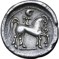 Tetradrachm Y auf Postament Type