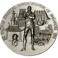 Medal - T.S. Raffles Founding of Singapore