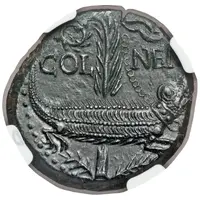 Dupondius - Augustus and Agrippa COL NEM