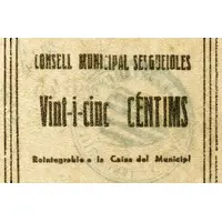 25 Céntimos Sesgueioles