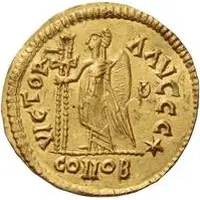 Solidus in the name of Julius Nepos Milan mint