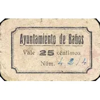 25 Céntimos Baños