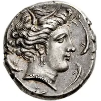 Tetradrachm Uncertain Punic mint, Lilybaion or Entella