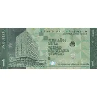 1 Quetzal - 100 Years of the Quetzal Currency