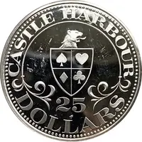 25 Dollars Castle Harbor Club and Casino