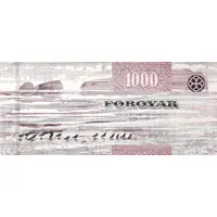 1000 Krónur Type 2, thick security thread, enhanced security features