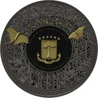 2000 Francs CFA Freyja, ruthenium and gold plated