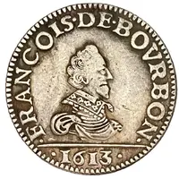 Reproduction - Liard de François de Bourbon-Conti petit buste