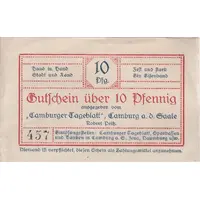 10 Pfennigs Camburger Tageblatt