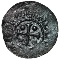 Denier In the name of Louis I, Antwerp mint