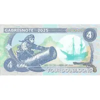 4 doubloons - Pirate Bartholomew Roberts