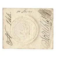 10 Stuivers Dutch Guiana - Playing Card Money