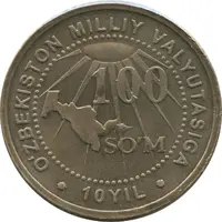 100 Soʻm Anniversary of State Currency