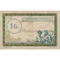 1 Franc Régie des Chemin de Fer en Territoires Occupés