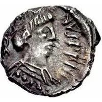 1/4 Siliqua In the name of Justin II, Open staurogram with dot above