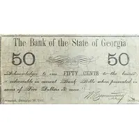 50 Cents Bank of the State of Georgia