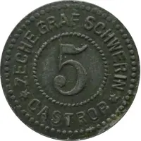 5 Pfennig - Castrop Zeche Graf Schwerin