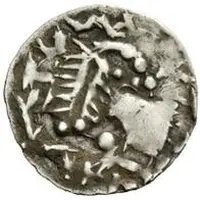1/4 Siliqua In the name of Justinian I and Theoderic, Sirmium, without stars