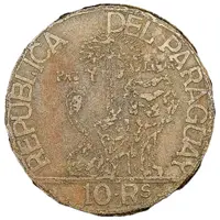 10 Reales Bronze Pattern