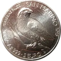 5 Euros Peregrine falcon