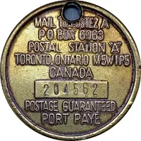 Medal - Canadian Drivers Club Toronto, Ontario