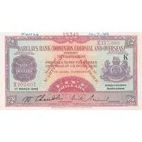 5 Dollars Barclay's Bank