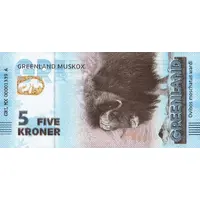 5 Kroner - Greenland Muskox