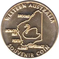 Medal - WA - Kings Park - Kangaroo Paw Tourist Souvenir