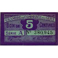 5 Centimes - Chambre de Commerce du Gers [32]