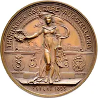 State award medal - Thuringian trade exhibition