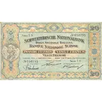 20 Francs 2nd series, type 1