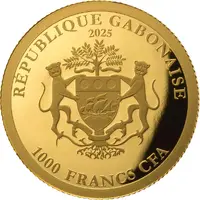 1000 Francs CFA Chinese panda 2014