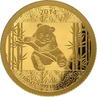 1000 Francs CFA Chinese panda 2014