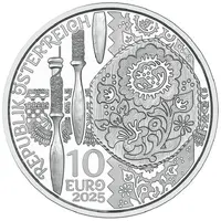 10 Euros Aufdirndln – Linen, silver colored