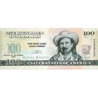 100 Dollars - State of Wyoming