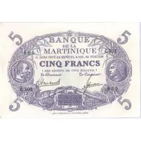 5 Francs Violet type