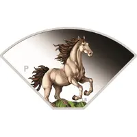 1 Dollar - Charles III Year of the Horse: Quadrant 1/4